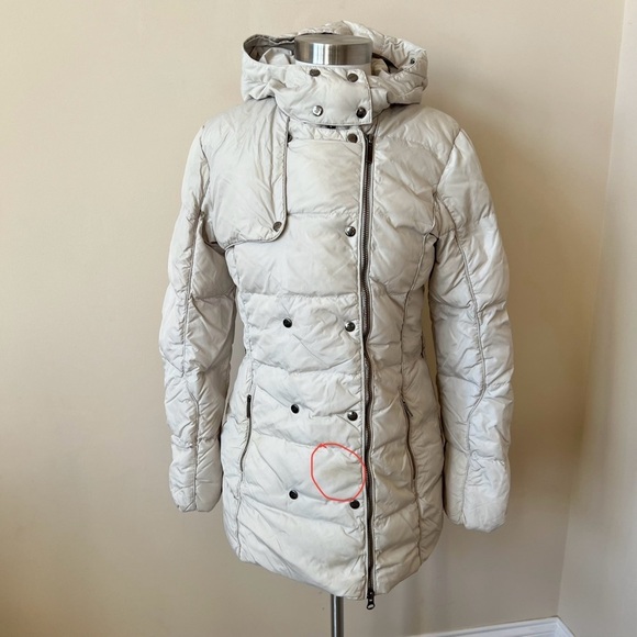 Add Hooded Double Breasted Quilted goose down Puffer Jacket nbnn - Picture 11 of 14